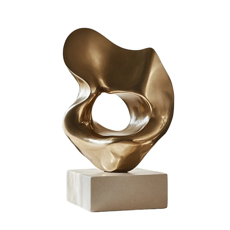 Light luxury geometric sculpture artwork ornaments for sales office model homes