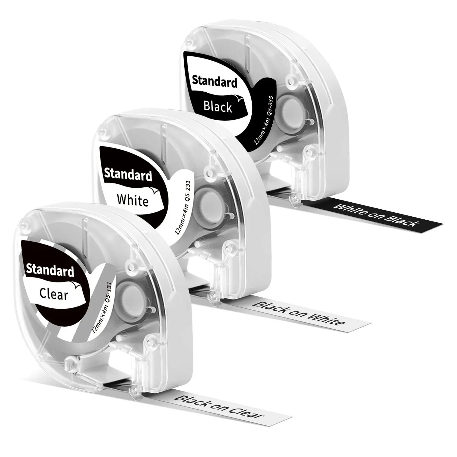 3pk phomemo p12 Etiketten bänder kompatibel für Dymo Letratag 200b 12mm x 4m Etiketten band ersetzen für p12 & p12 pro LT-100H Etiketten hersteller