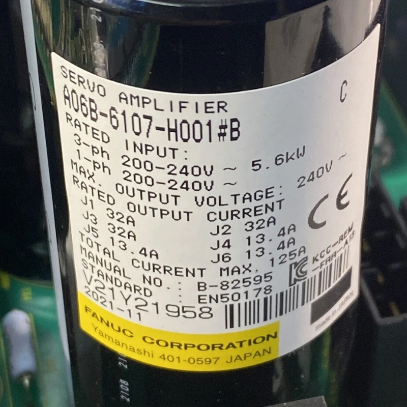 Fanuc A06B-6107-H001#B Servo Amplifier Tested ok In Stock