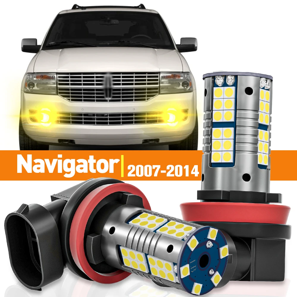 

2 шт. светодиодные противотуманные фары для Lincoln Navigator 2007 2008 2009 2010 2011 2012 2013 2014 аксессуары лампа Canbus