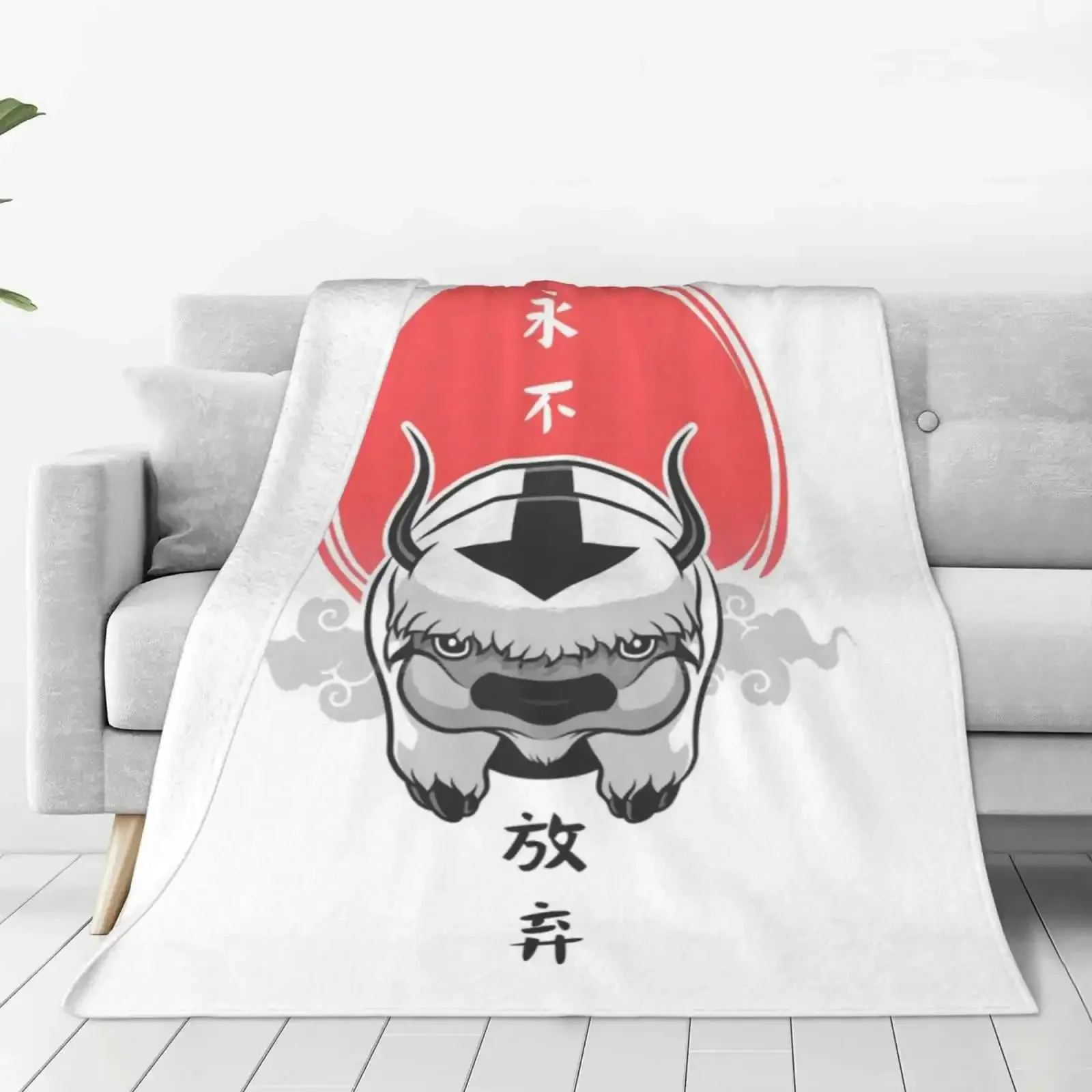 آخر موضة مسخر هواء ناعم دافئ بطانية رمي ، Atla آخر مسخر هواء ، أسطورة Aang Prince Zuko Appa Sumi E Sumi E