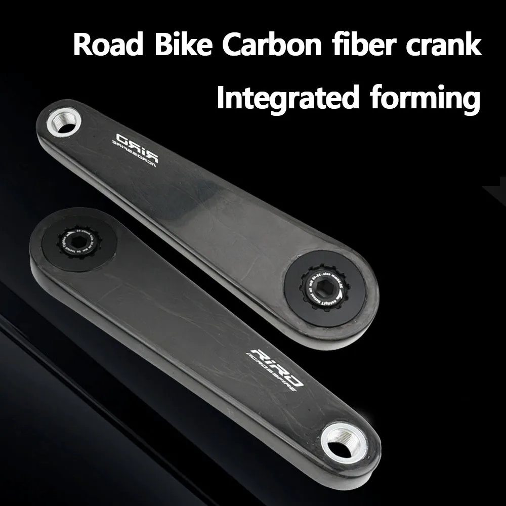 Platos y bielas de carbono de 165mm, 170mm, 172,5, 110, 130 BCD, plato de montaje directo de fibra de carbono para bicicleta de carretera, brazo de juego de manivela de bicicleta de 29MM