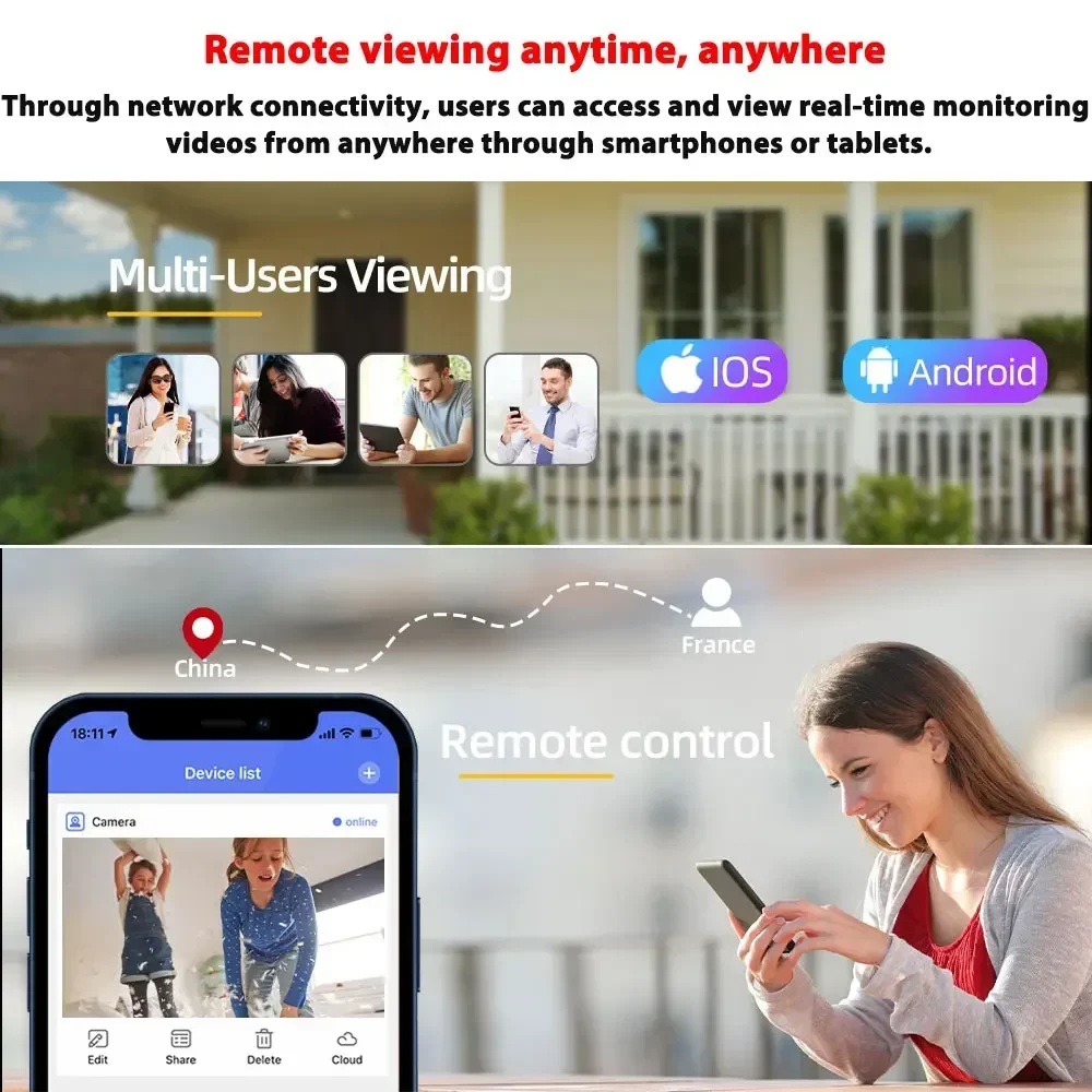 Outdoor Tuya 6MP POE Bullet Surveillance Camera 5MP Smart Life CCTV Security Camera Full Color Night Vision Two Way Audio IP Cam