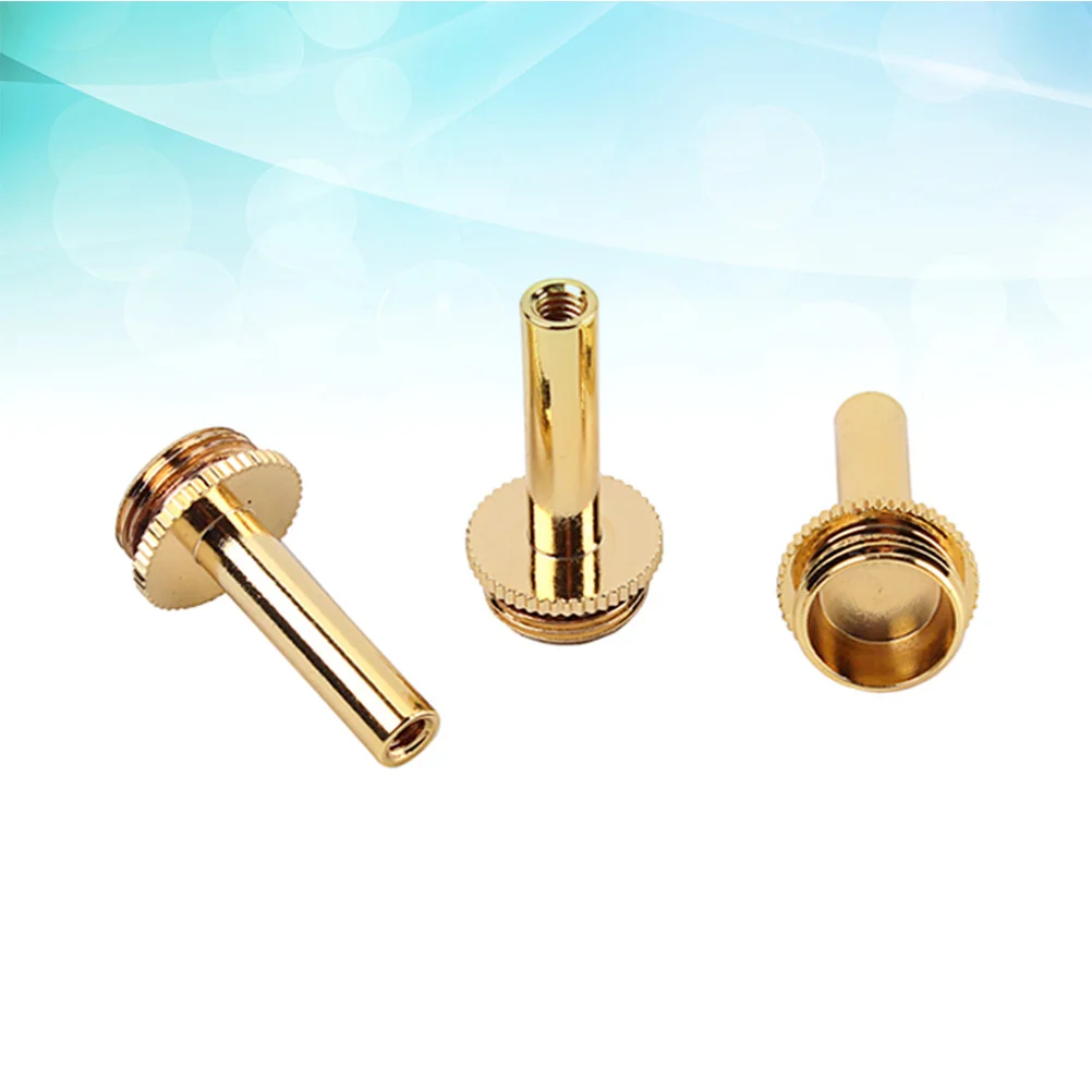 3 Pcs Trumpet Parts Connecting Rod Screw Brass Instrument Accessory Piston Repair Tool