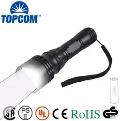 TOPCOM-Lampe de poche de plongée à LED 10W inj T6, torche IP68 professionnelle, 5 modes, lanterne sous-marine