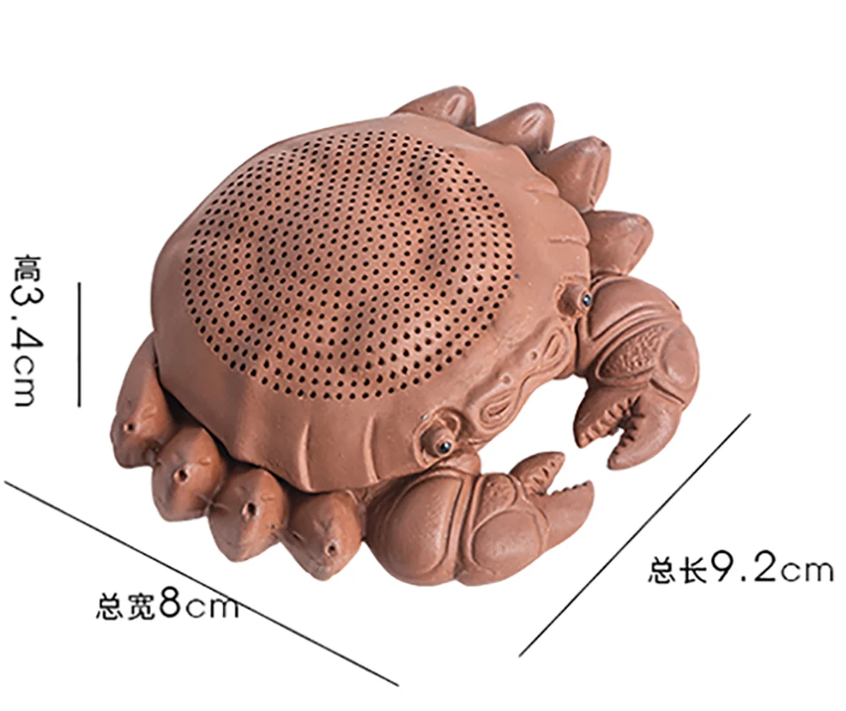 Tea Pet Ornaments Creative Crab Integrated Filter Tea Drain Purple Sand Tea Ceremony Accessories Decoration Chinese Style Crafts