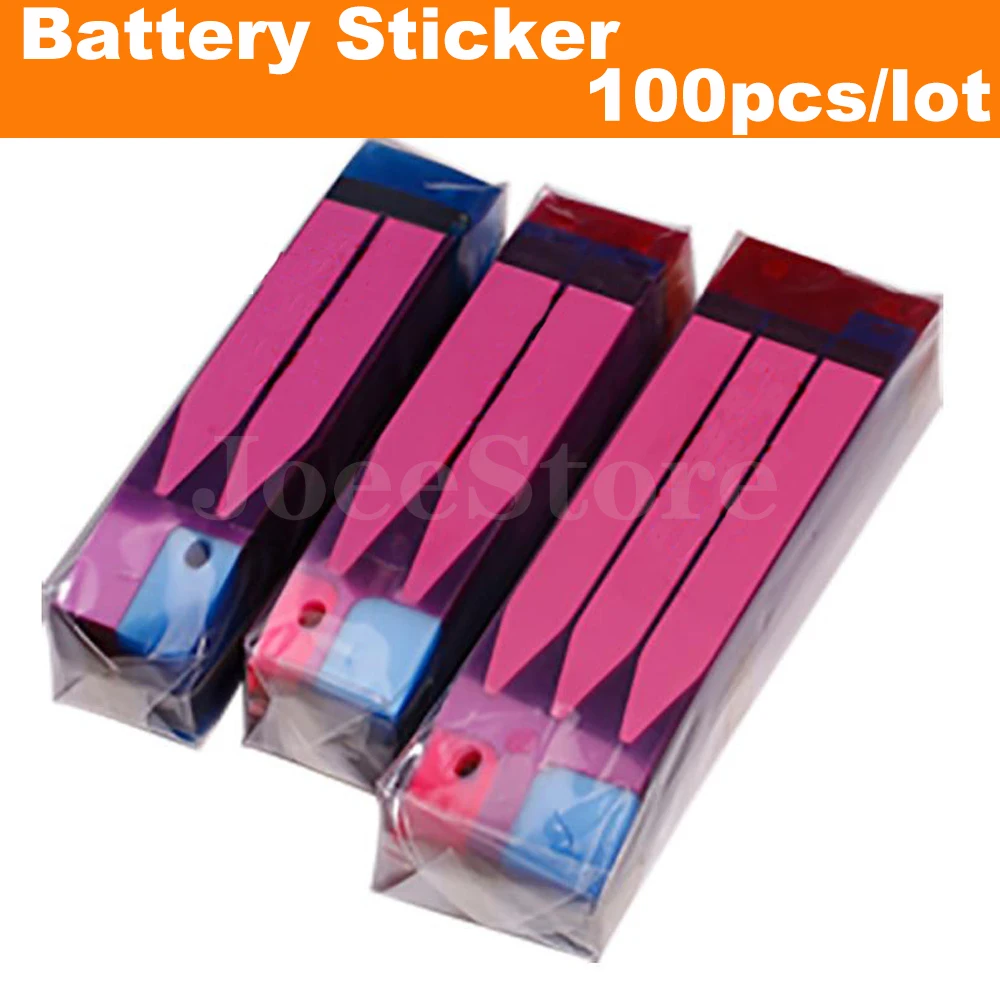 JoeeStore 100pcs Battery Adhesive Sticker for iPhone 11 12 6 6S 7 8 X XR XS 13 14 Plus Max 3M Double Tape Pull Trip Glue Parts