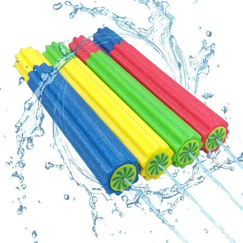 Summer Water Gun Toy Pearl Cotton Water Cannon EVA Suction Water Gun Plum Blossom Water Cannon Pool Toy