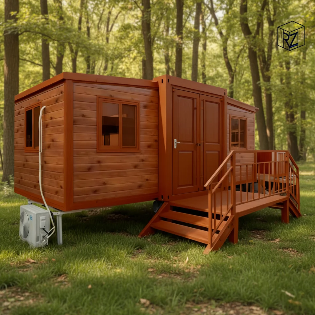 20ft Expandable Container House for Sale 3 Bedrooms Luxury Prefab Home Solar Panels European Design Hotel Home Office Use