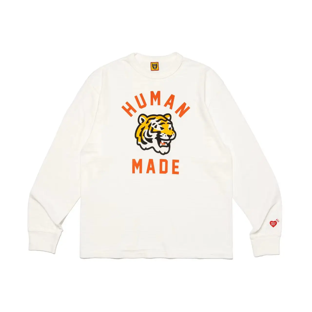 Human Made Tiger Long Sleeve T Shirt Loose Unisex Streetwear Casual