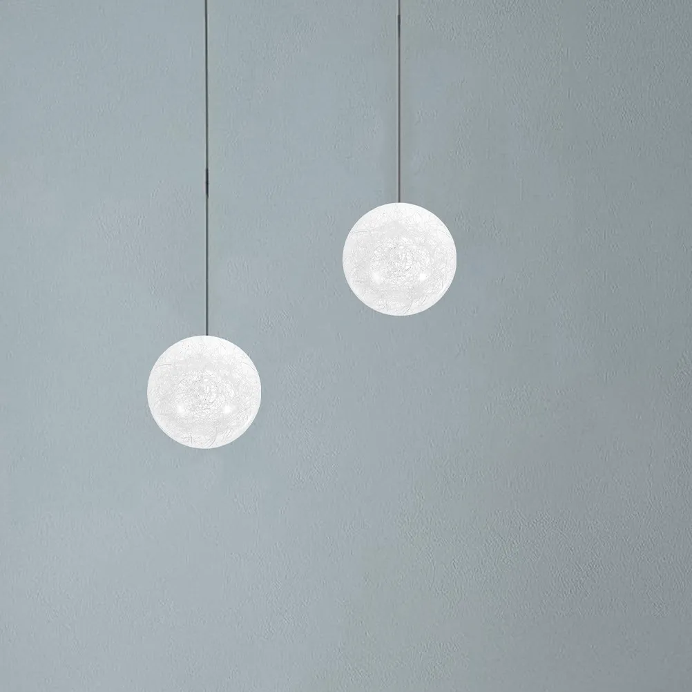 

2Pcs Round Glass Lamp Shade Clear Globe Replacement for Pendant Floor Table Lamp Lighting Decorative Glass Pendant Lamps