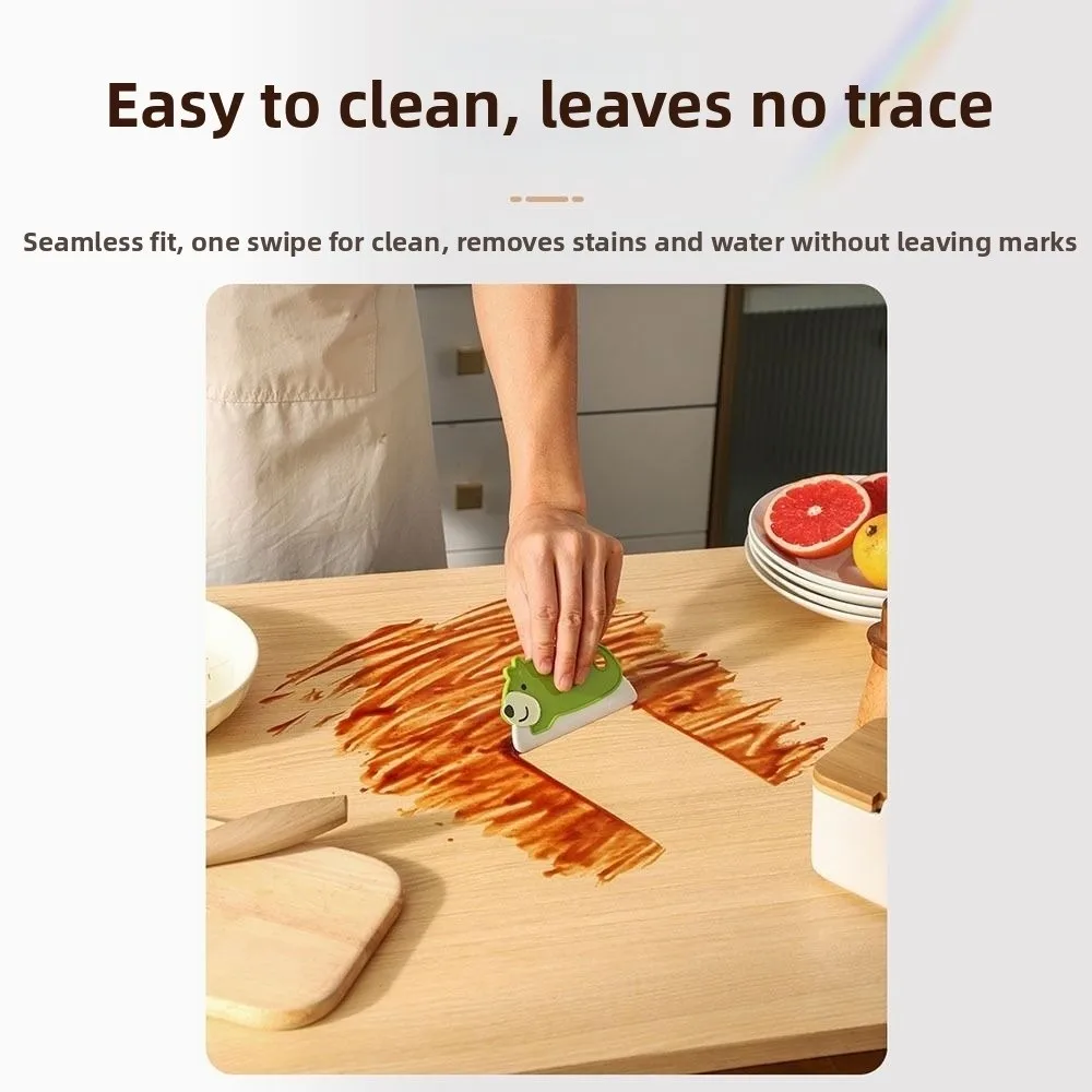 

Мини-силиконовый скребок с мультяшным медведем, универсальный скруббер для воды, пуэр, очиститель для стекла, инструмент для дома