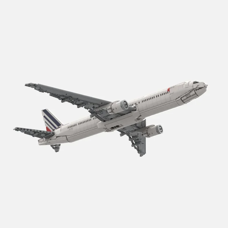 Moc Bouwstenen Air France 777-300er Technologie Modulaire Bricks Model Geschenken Kerst Speelgoed DIY Sets Montage