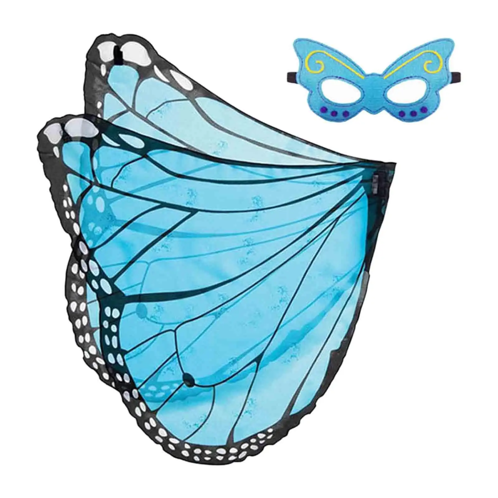 

Нарядное платье, костюм, реквизит для фотосессии, вечеринка, крыло бабочки, синий, черный