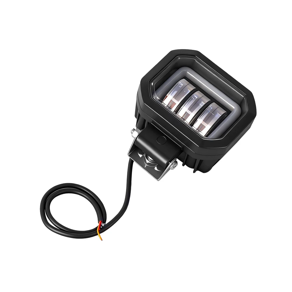 1 قطعة 12-80 فولت المصباح 18-20 واط Led مربع العمل ضوء عيون الملاك ضوء بار DRL قبالة الطريق مصابيح الضباب ل سكوتر كهربائي دراجة جزء