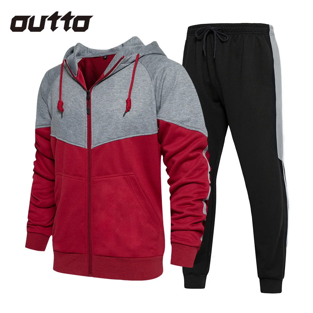 

2023 Autumn/Winter Sports Sets Men's Outdoor Jogging Hiking Camping Climbing Set Long Sleeve Hooded Coats Casual Pants Male