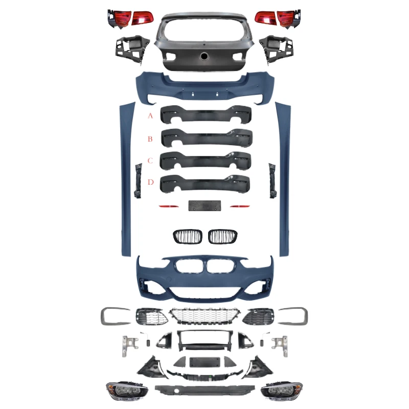 

1 series F20(12-14) Upgrade to M Tech-(15-18) Old to New Body Kits Without Fog Lamp Hole for 2012-2014