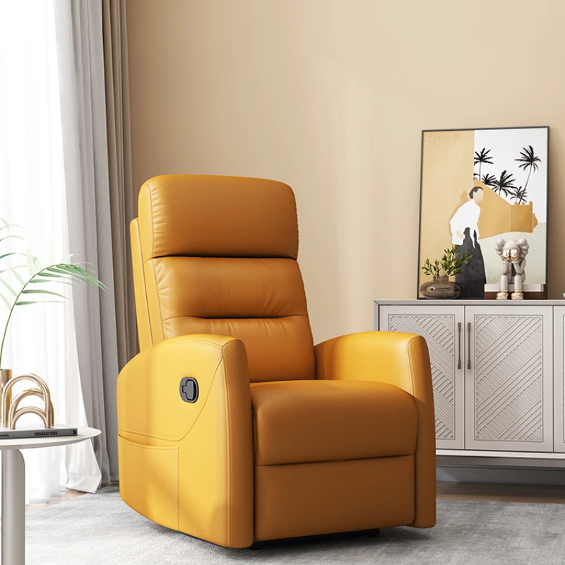 Single sofa cabin Lazy person can lie down and sleep Rotating massage balcony Multifunctional electric manicure rocking chair