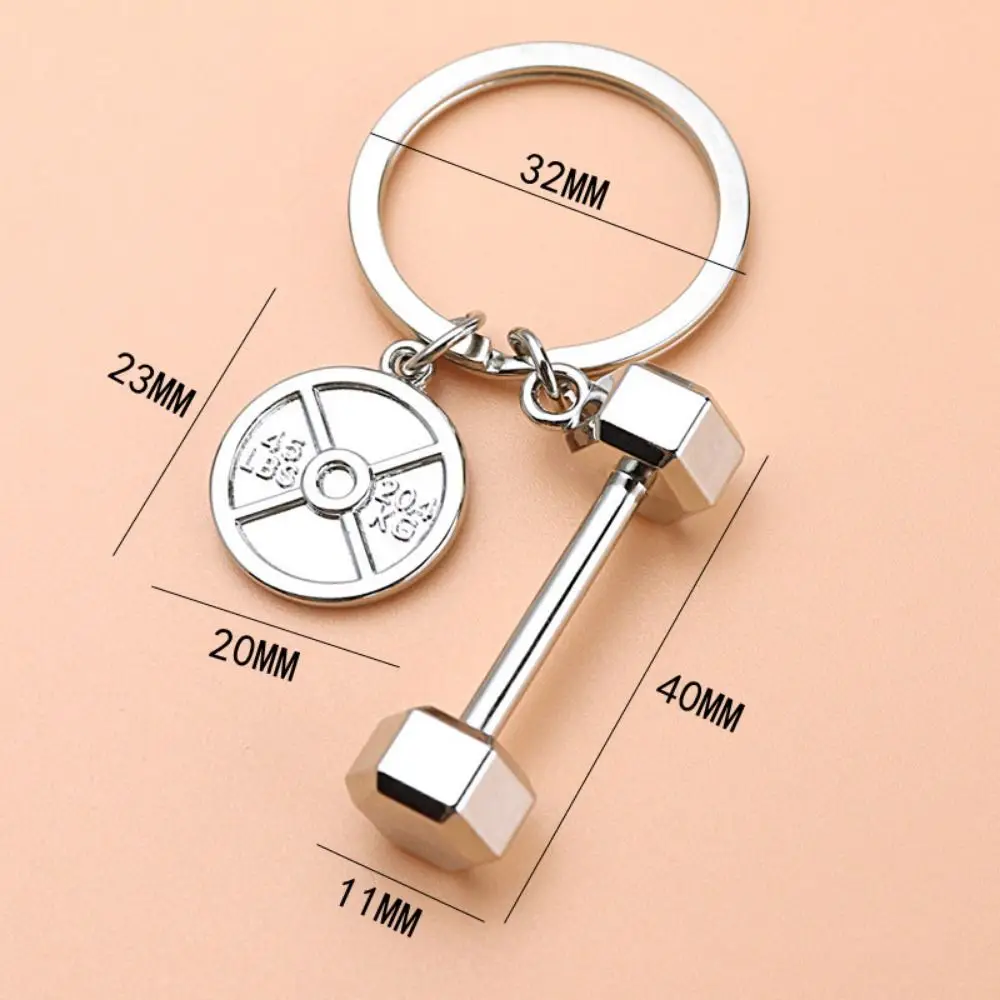 Boxing Glove Fitness Keychain Baseball Barbell Dumbbell Fitness Equipment Key Ring Tennis Bowling Baseball Keyring Lucky Gift