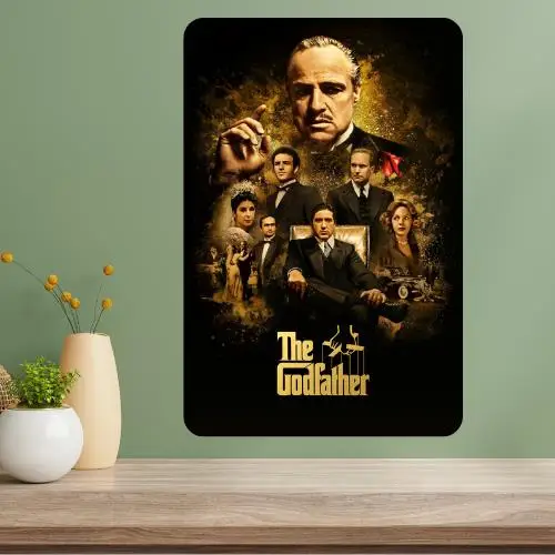 The Godfather Metal Movie Poster Sign