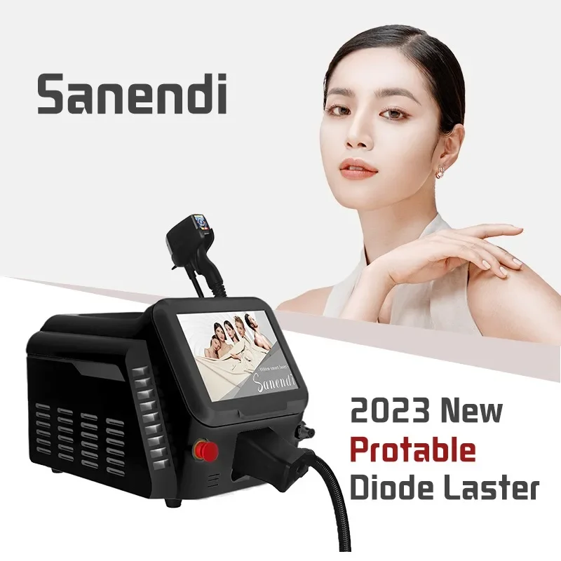 2024 Professional Laser Epilator Ice Titanium Permanent Hair Removal 3 Wavelengths Diode Laser remove hair Machine for salon