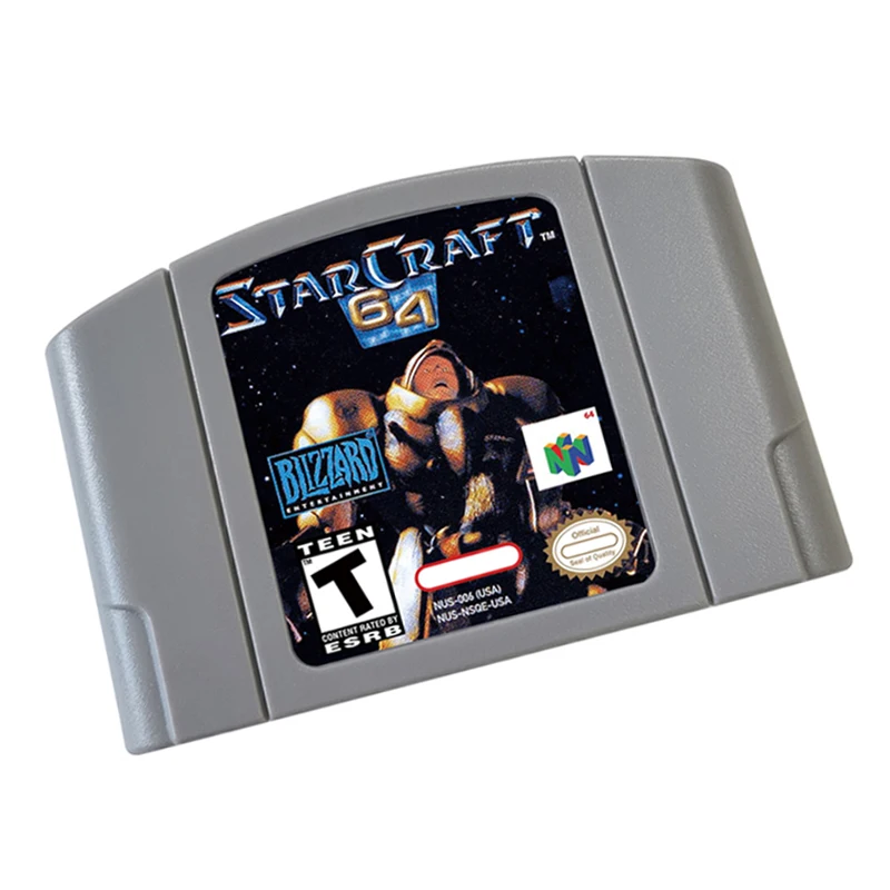 خرطوشة ألعاب لـ N64 - خرطوشة ألعاب Starcraft عالية الوضوح متوافقة مع ذكريات الطفولة الممتعة
