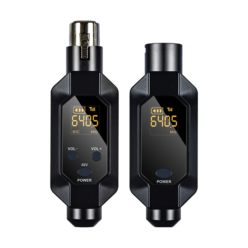 

9*3.5cm Wireless Microphone System Audio Transmission Device System Low Audio Delay Stable Wireless Transmission