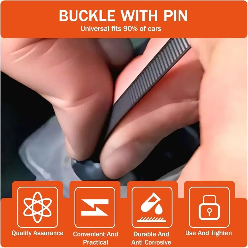 Universal Nylon Cable Ties Buckle Replaceable Auto Fenders Guard Panel Zip Ties with Pin Button Car Daily Repair Fastening Strap