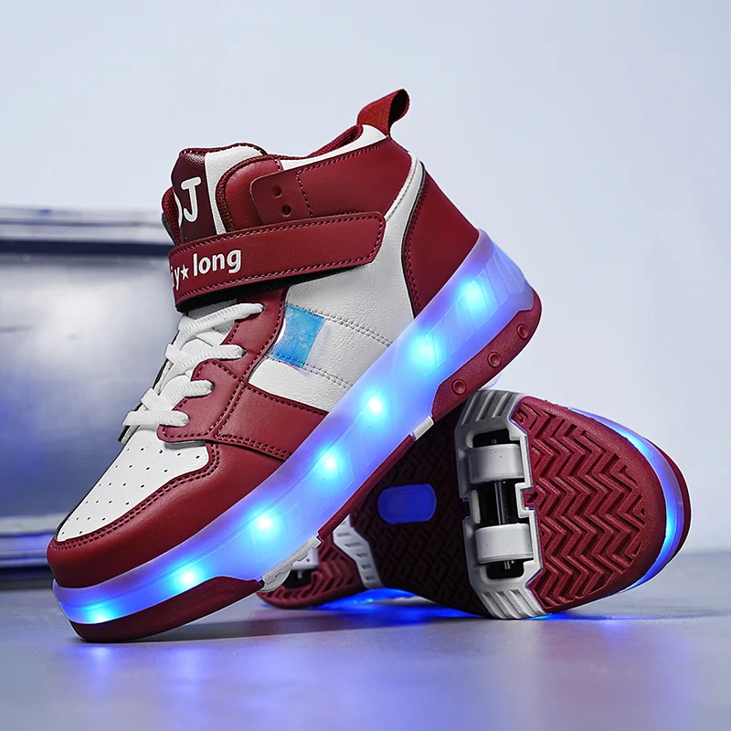 

Kids' Winter Roller Sneakers (2025): Wear-Resistant Invisible 4-Wheel Auto-Retractable – Boys' & Girls' Sports Shoes