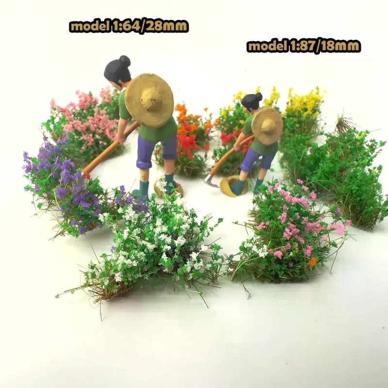 

Artificial Flower Cluster Vegetation Model Tearable Grass Tufts Miniature DIY Scene Accessory for War Game Diorama