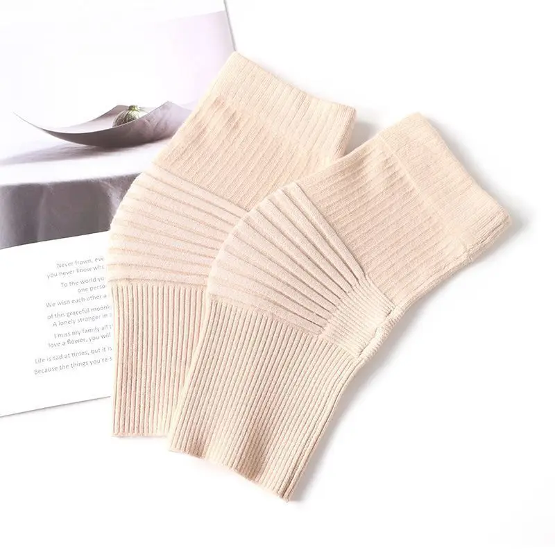 AliExpress NONE 1Pair Cashmere Warm Knee Support Protector Four Seasons Elastic Knitted Bandage knee Pad for Women Cycling Knee Warmer Protector
