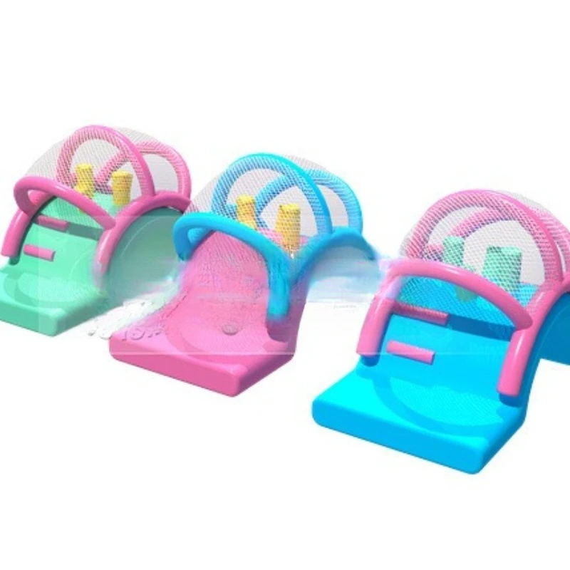 Inflatable aisle bridge, pool link