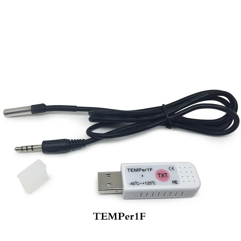 TEMPer1F Professional USB Waterproof Thermometer - PC Sensor for Computer Room Weather Special Environment Temperature Test​