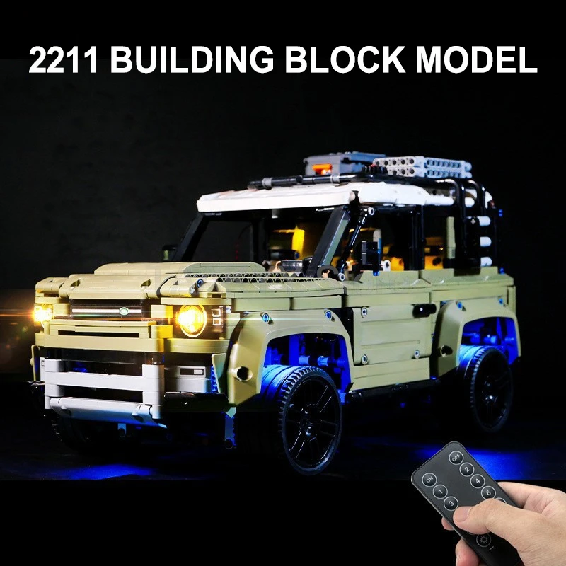 2600 pçs técnico fora de estrada defender esportes carro blocos de construção 42110 conjunto modelo moc veículo brinquedos tijolos modelo para meninos adulto presente