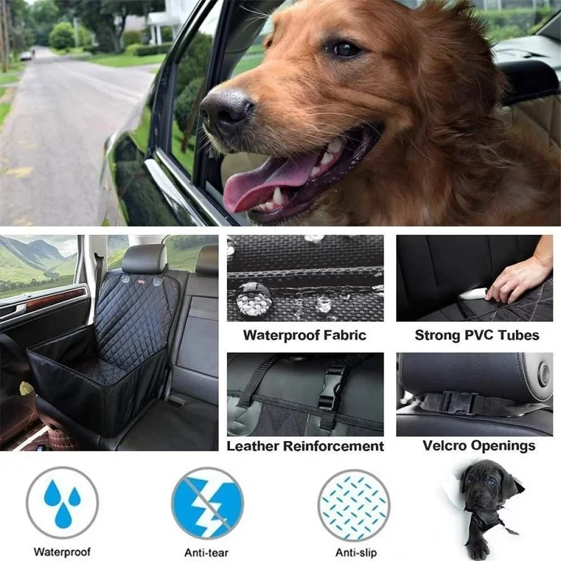 Dog Car Seat Waterproof Hammock Carrier Outdoor Travel Safe Cat Wear-resistant Cover Basket Pet Dogs Accessories Universal Cars