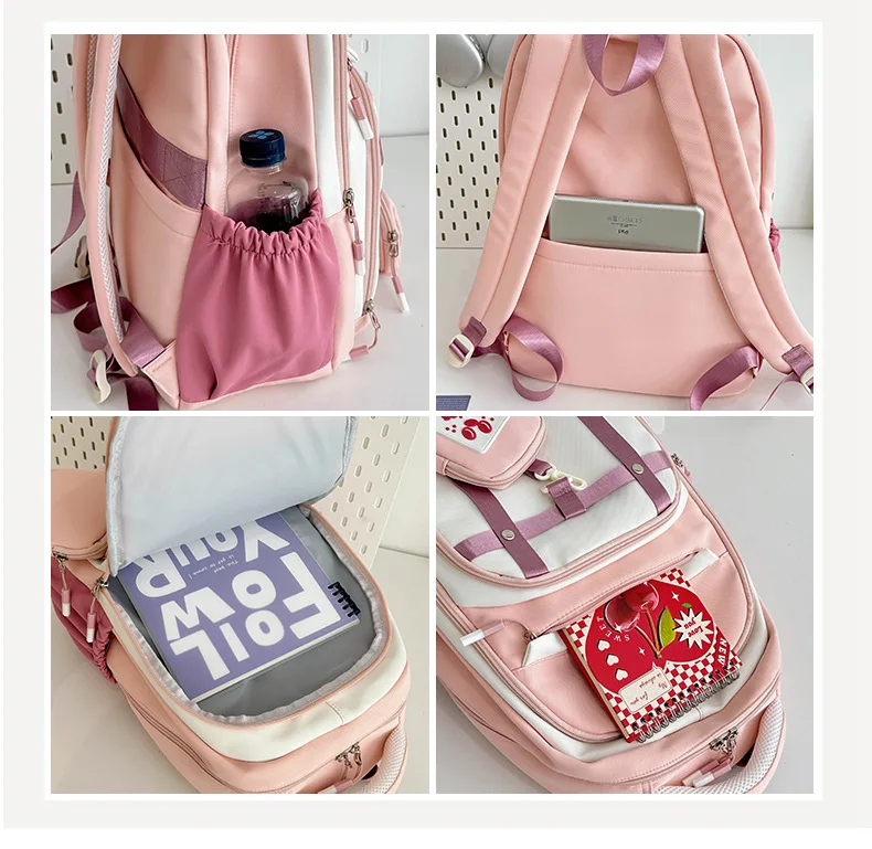 school bag Kids backpack water proof Preschool Ages 6-18 Spine protection Reduce the burden Large capacity