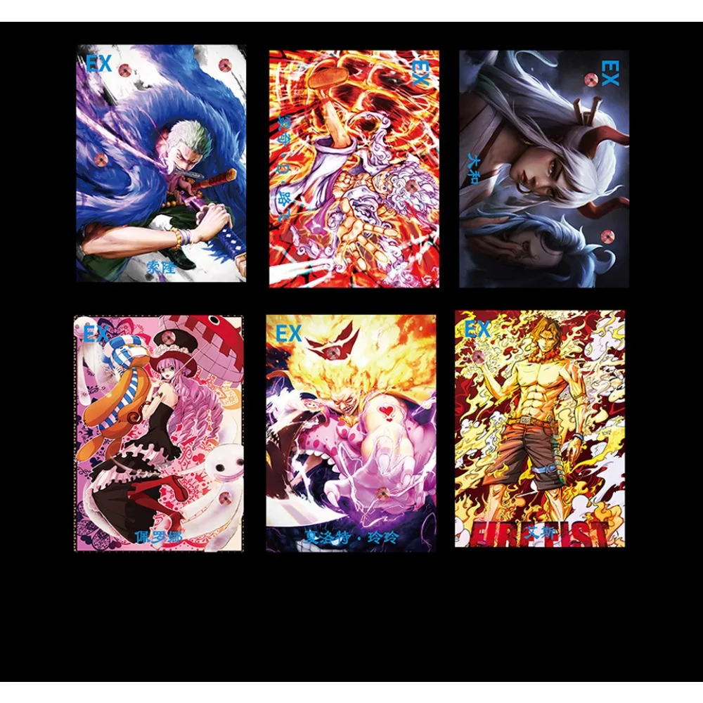 Anime One Piece Collection Cards Charlotte Linlin Trafalgar Law Shanks Edward Newgate Characters Fashion Trendy Exquisite Card