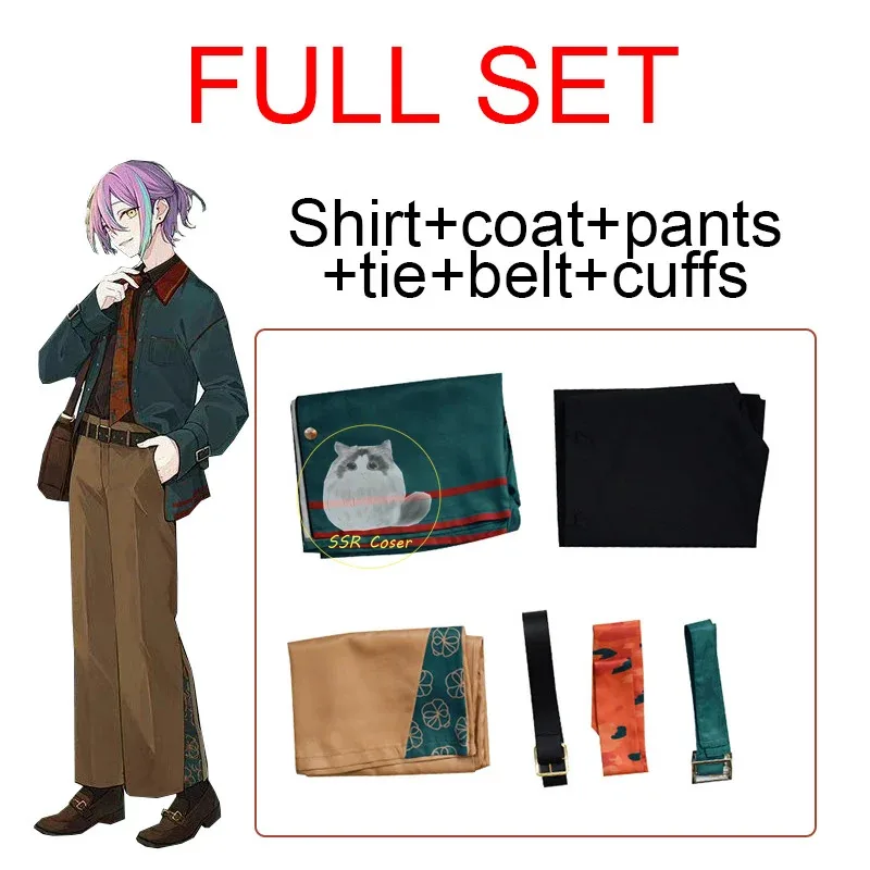 لعبة كاميشيرو روي مشروع سيكاي المرحلة الملونة! الفذ حية سيئة فرقة تأثيري حلي موحدة شعر مستعار هالوين Clothing6;d'3,h'7.b;