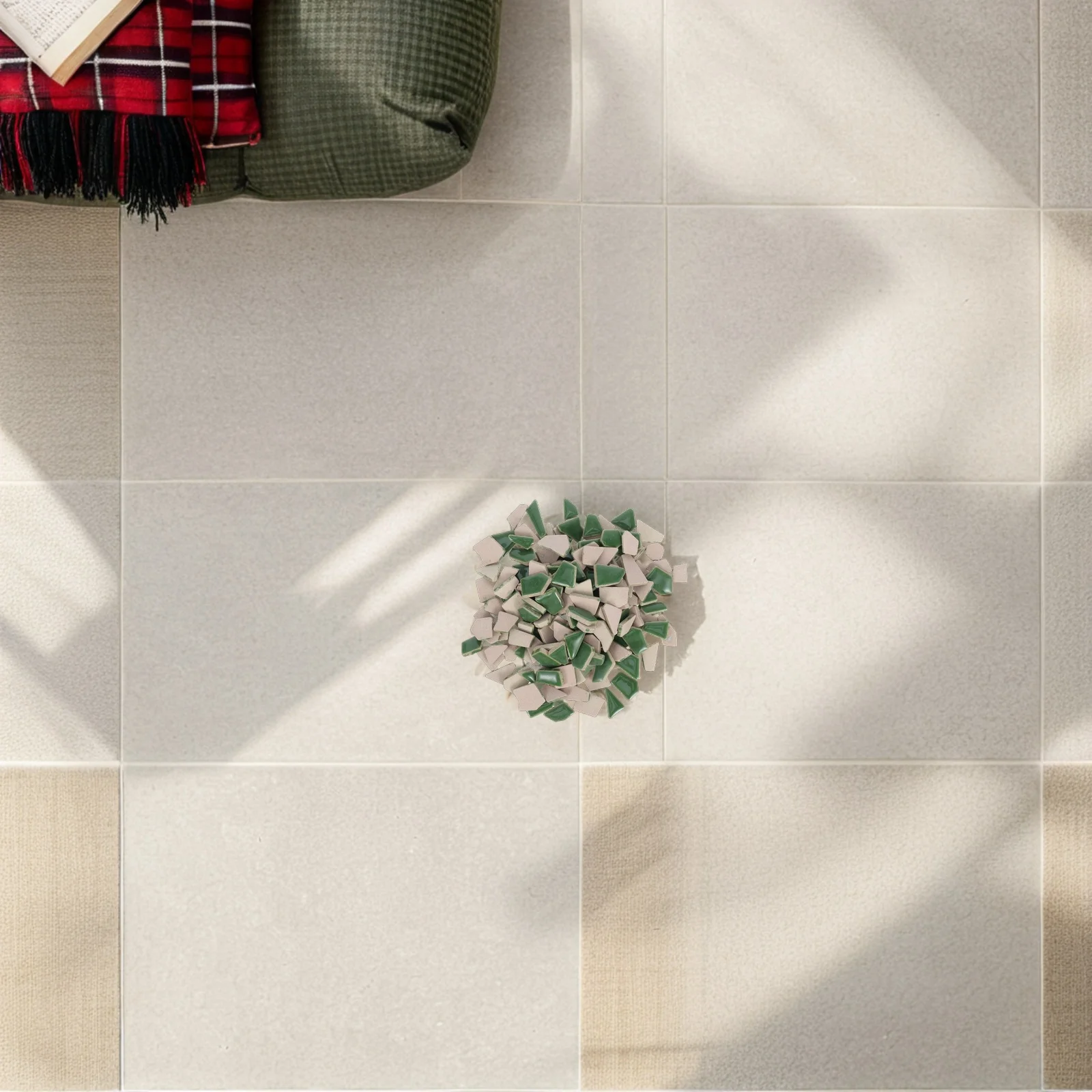 

Mosaic Ceramic Shards Tiles Supplies for Stepping Stones Small Handmade Glazed Porcelain Vintage