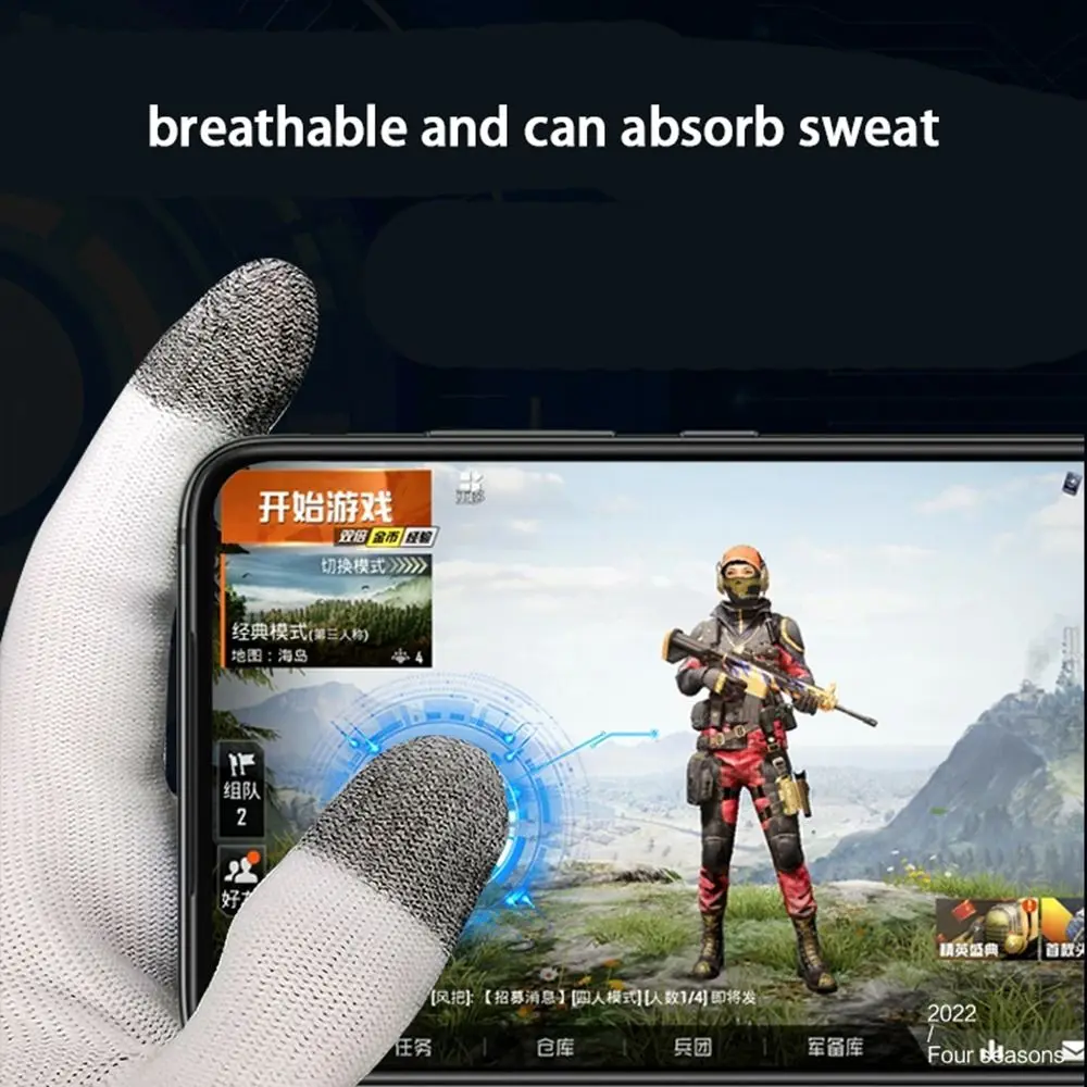 Breathable PUBG Hand Cover Game Accessories Thumb Gloves Mobile Games Touch Screen Gamer Fingertips Sleeve Gaming Finger Cover