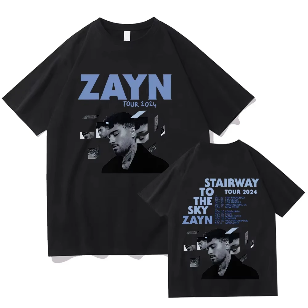 Zayn Startway To The Sky Tour Tee-shirt Zayn Malik  T-shirts Unisex Short Sleeve Tee Harajuku Y2K O-neck Summer Casual Top