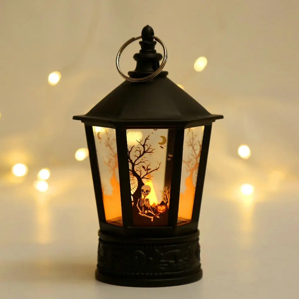 

European Style Halloween Pumpkin Lantern Vintage LED LED Electronic Candle Durable Festival Lantern Ornaments Party Layout