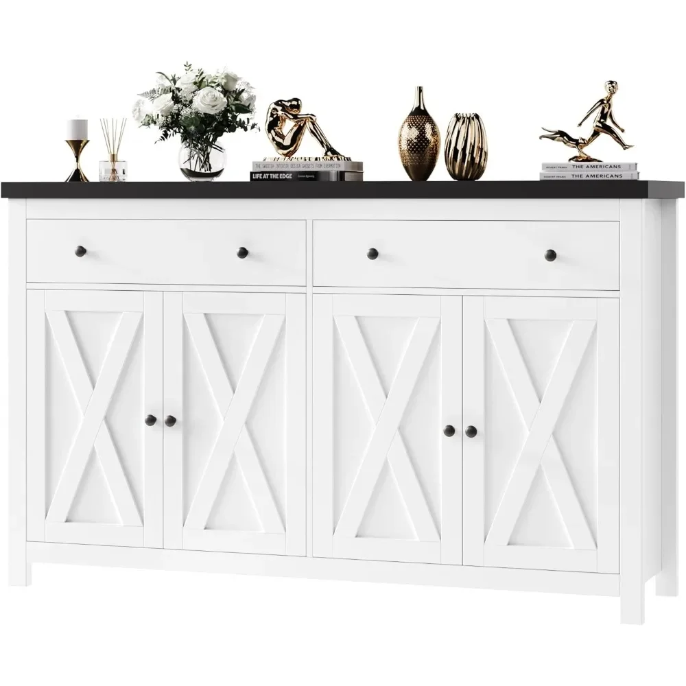 Sideboard Buffet Cabinet with Storage, 55