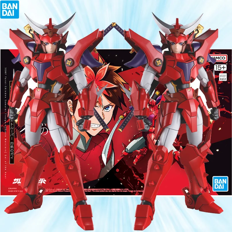 Bandai Genuine Mobile Suit 30MF Yoroi‑Shinden Samurai Troopers Gai of The Heat Assembly Model Men Toys Anime Action Figure