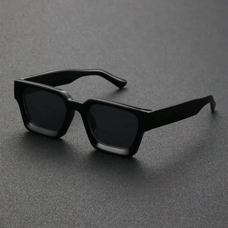 Unisex Plastic Fashion Square Frame Sunglasses For Street Photography And Beach Trips Driving Accessories Glasses