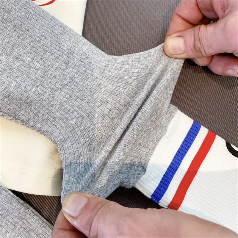Herbstliches modisches Sportset für Kinder: Baby-Mädchen-Pullover + Leggings, zweiteiliges Set, Kleinkind-Mädchen-Kleidung mit Cartoon-Alphabet-Motiv – Detail 28