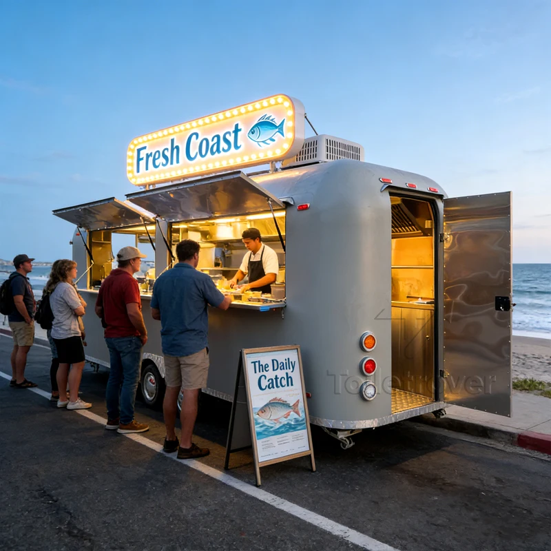 

Usa Uk Standard Pizza Fast Food Truck Concession Food Trailer Mobile Food Truck Trailer for Outdoor Catering Events