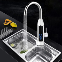 Electric Water Tap 3000W Digital Temperature Display Instantaneous Water Heater Faucet Fast Heating Tap for Kitchen Sink