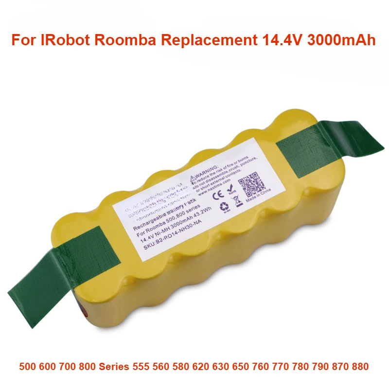 For IRobot Roomba Replacement 14.4V 3500mAh NI-Mh Battery  500 600 700 800 Series555 560 580 620 630 650 760 770 780 790 870 880