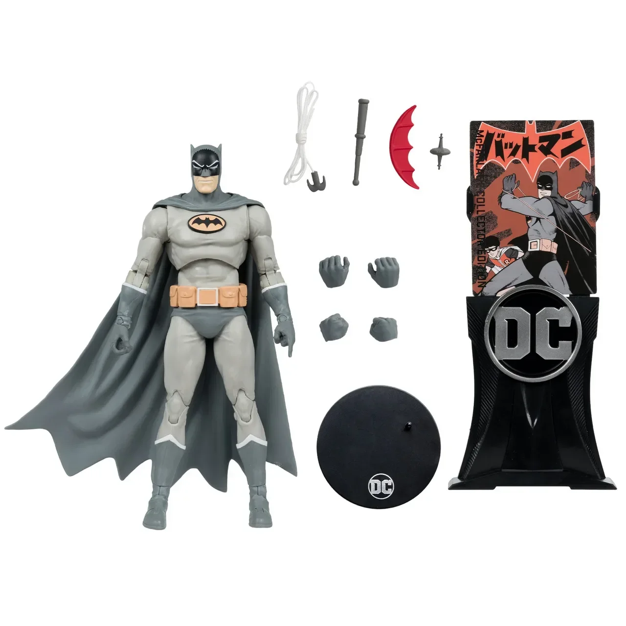 

7-дюймовая фигурка Bat-Manga: Batman, оригинальная коллекционная модель McFarlane DC Multiverse, коллекция украшений, игрушки, подарок